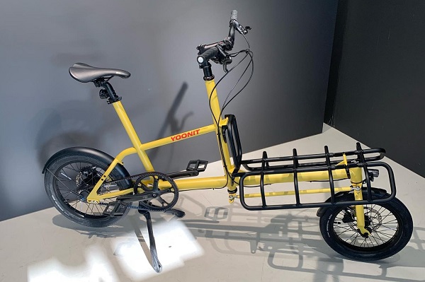 Kompaktný nákladný bicykel Yoonit.