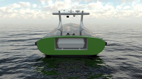Koncept autonómneho strážneho plavidla AGV.