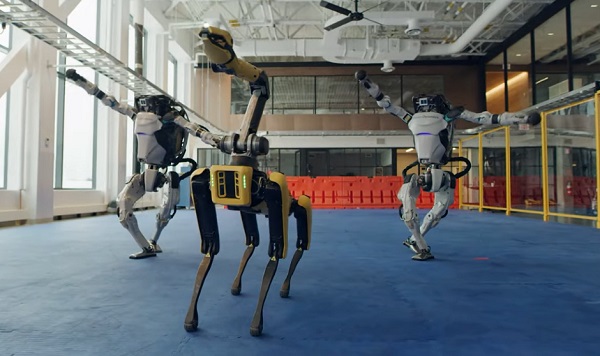 Roboty spoločnosti Boston Dynamics tancujú na známu pieseň "Do You Love Me?".