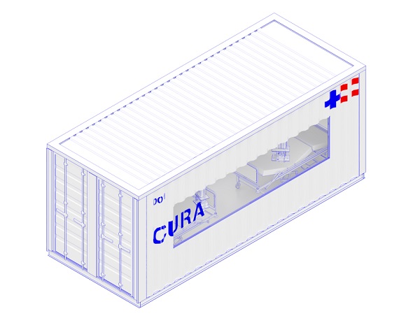 CURA - prepojené jednotky intenzívnej starostlivosti z prepravných kontajnerov.
