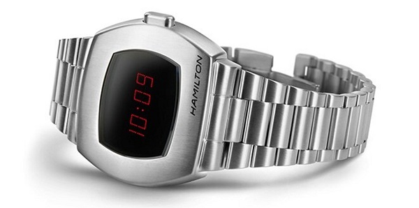 Elektronické digitálne hodinky Hamilton PSR.
