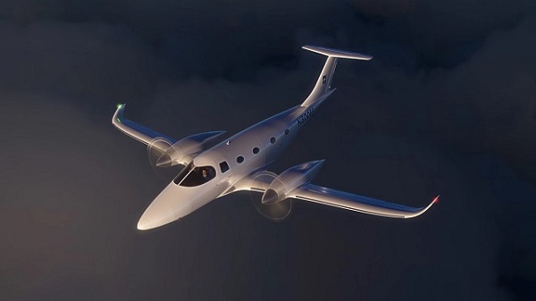 Vizualizácia pripravovaného osemmiestneho elektrického lietadla eFlyer 800 od spoločnosti Bye Aerospace.