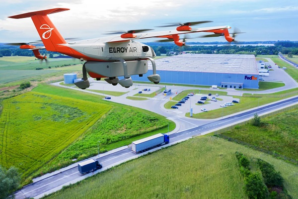 Spoločnosť FedEx chce, aby dron Chaparral spoločnosti Elroy Air vykonával prepravu nákladu medzi triediacimi centrami.