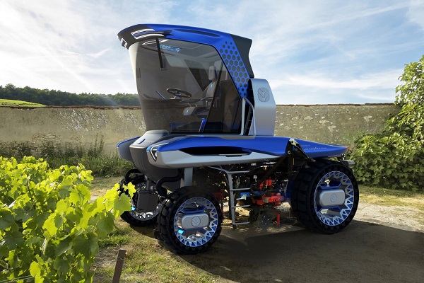 Koncept traktora Straddle Tractor Concept.