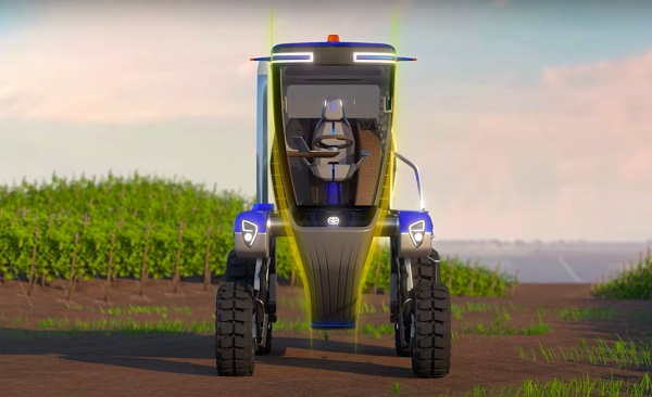 Koncept traktora Straddle Tractor Concept.