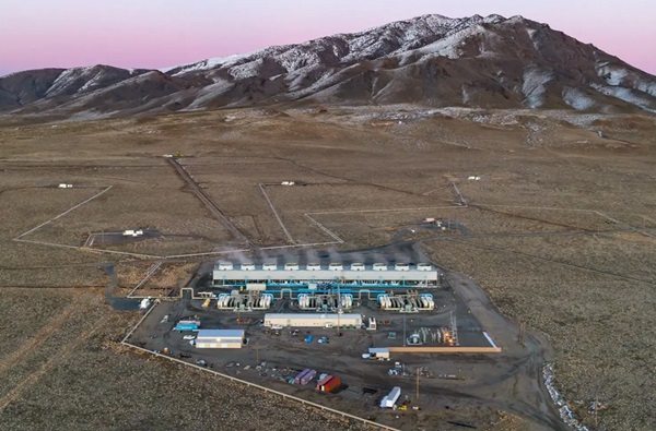Povrchová plocha novej pokročilej geotermálnej elektrárne spoločnosti Google v Nevade je veľmi kompaktná.