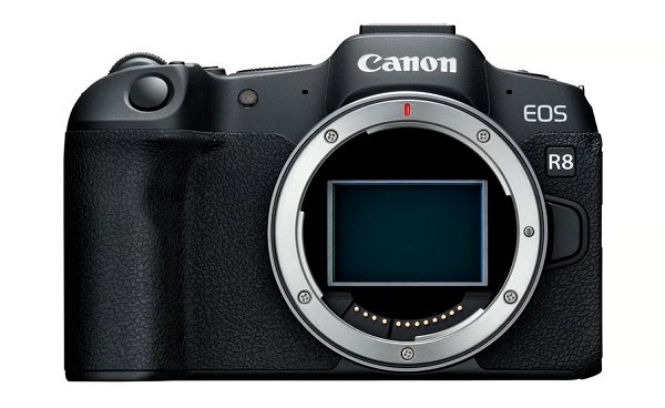 Plnoformátový bezzrkadlový fotoaparát Canon EOS R8.