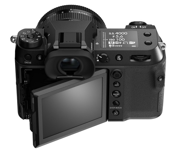 Bezzrkadlový fotoaparát stredného formátu Fujifilm GFX100S.