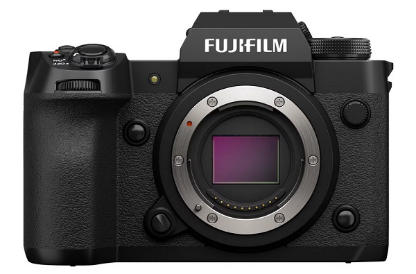 Bezzrkadlový fotoaparát Fujifilm X-H2.