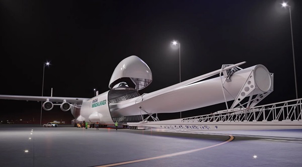 Najväčšie nákladné lietadlo na svete Radia Windrunner.