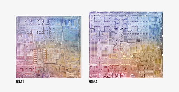 Systém na čipe M2 má 20 miliárd tranzistorov, čo je o 25 percent viac ako má M1.
