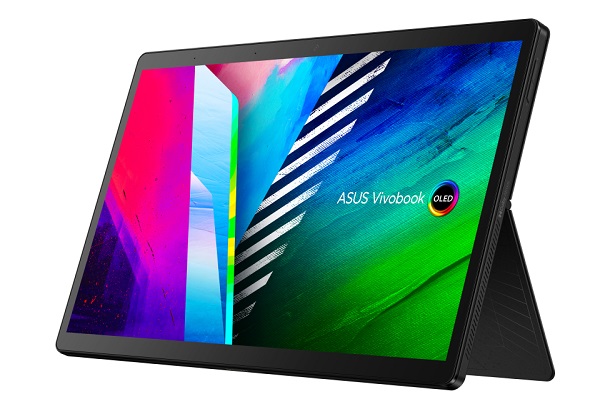 Odnímateľný konvertibilný notebook Asus Vivobook 13 Slate OLED.