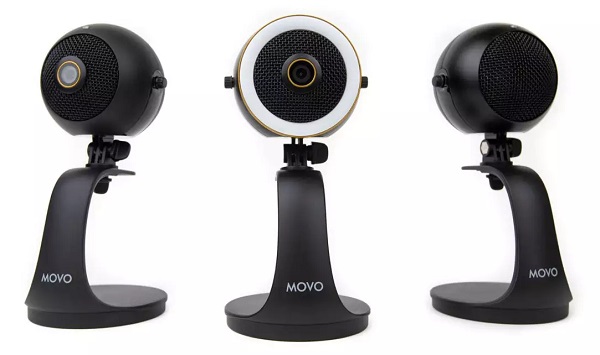 Movo WebMic: Webová kamera, mikrofón a LED svetlo v jednom zariadení.
