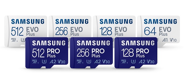 Pamäťové karty microSD Samsung PRO Plus a EVO Plus.
