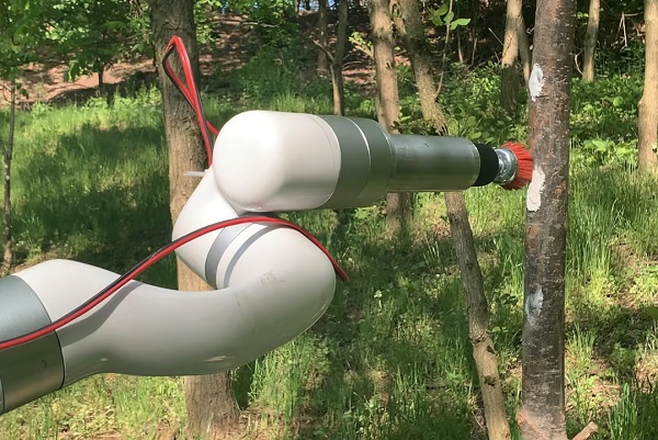 Rameno robota TartanPest v akcii.
