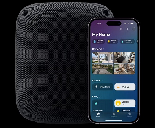 Inteligentný reproduktor Apple HomePod 2. generácie.