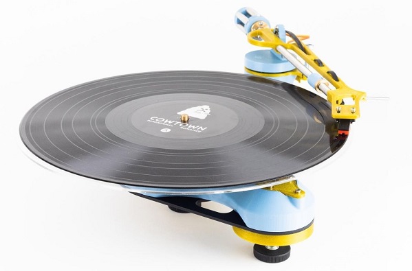 3D tlačený gramofón Songbird, ktorý si môže používateľ sám vytlačiť a zostaviť.