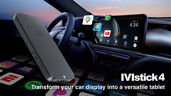 USB kľúč s Android PC Mstick4 pre infotainment displej v automobiloch.