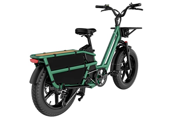 Nákladný elektrický bicykel Fiido T2 Longtail Cargo.