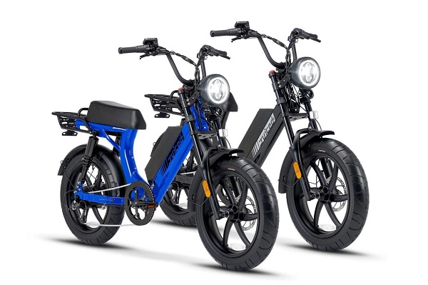 Hybridný elektrický bicykel a moped Juiced Bikes Scorpion X.