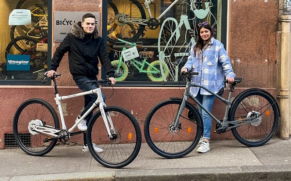 Modulárny bicykel REF Bikes s vymeniteľnými rámovými trubkami.