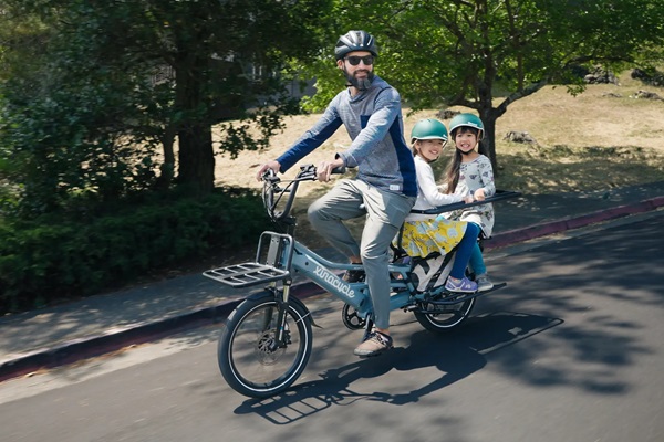 Nákladný e-bicykel Xtracycle Hopper.