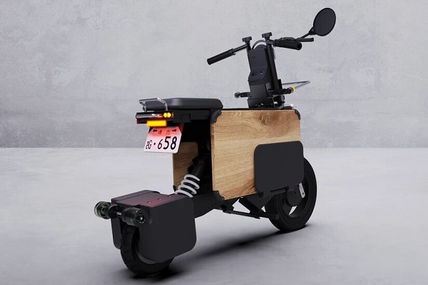 Skladací elektrický motocykel Tatamel.