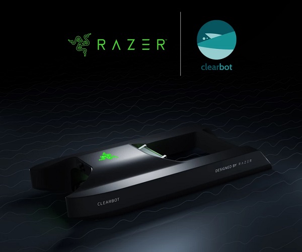Spoločnosť Razer navrhla nový dizajn pre autonómne robotické plavidlo pre zber plastového odpadu Clearbot.