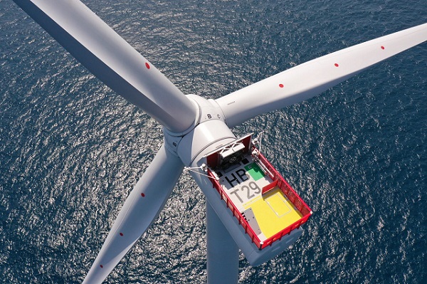 Projekt Hornsea 2 obsahuje 165 veterných turbín Gamesa od spoločnosti Siemens s výkonom 8 MW.