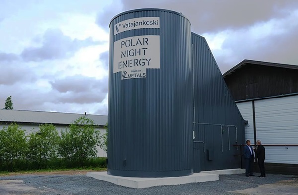Predchádzajúca piesková batéria spoločnosti Polar Night Energy funguje od roku 2022.