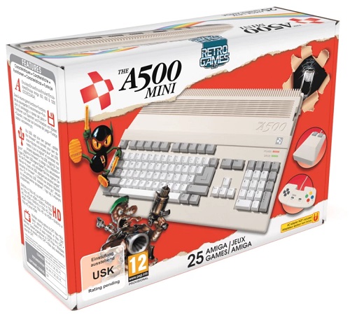 Retro herná konzola Amiga 500 Mini.