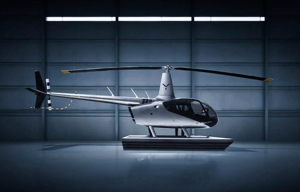 Poloautonómny dvojmiestny vrtuľník Skyryse One s radikálne zjednodušeným kokpitom.