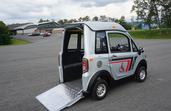 Elektrické nanovozidlo pre vozíčkarov ZEV 511 Wheelchair Conversion.