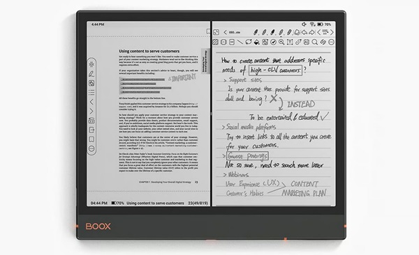 Monochromatický E Ink tablet Onyx Boox Note Air3.