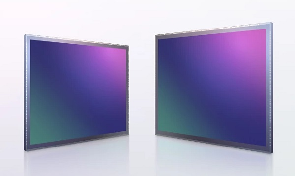 Údajne je obrazový snímač ISOCELL HP1 (vľavo) „prvým 200-megapixelovým snímačom v tomto odvetví s 0,64 µm pixelmi“.