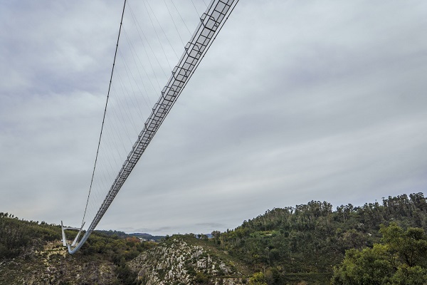 Najdlhšia zavesná lávka pre peších na svete Arouca 516 v Portugalsku.