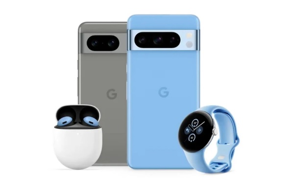 Smartfóny Pixel 8 a Pixel 8 Pro, spolu s hodinkami Pixel Watch 2.