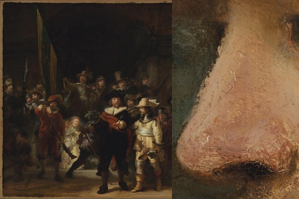 Rembrandtova Nočná hliadka bola odfotografovaná v nevídaných detailoch, pričom každý pixel predstavuje plochu menšiu ako ľudská krvinka.