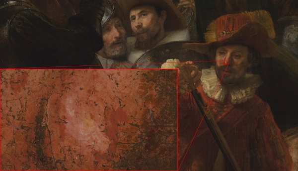 Celkovo bolo spojených 8 439 jednotlivých 100-megapixelových expozícií, aby vznikol tento 717-gigapixelový obraz digitálneho dvojčaťa Rembrandtovej maľby.