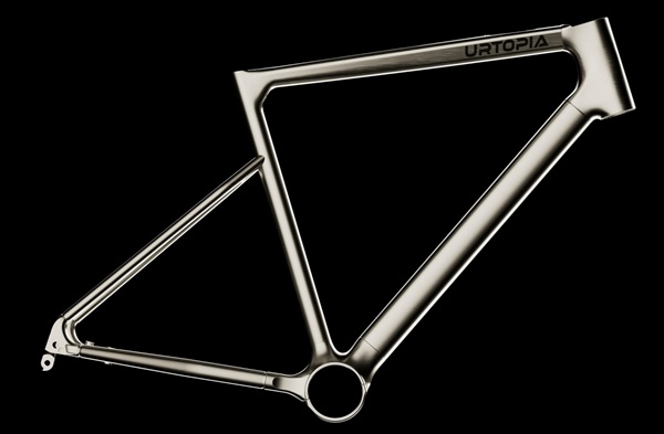 3D tlačený titánový rám konceptu e-bicykla Titanium Zero.