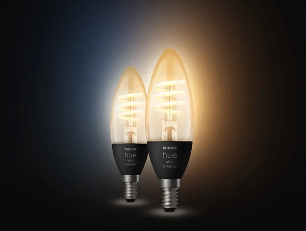 Inteligentné žiarovky Philips Hue White Ambiance Filament.