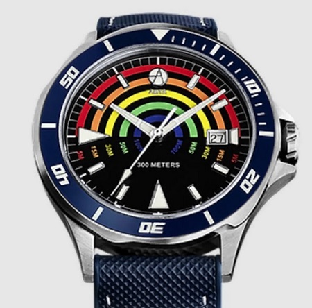 Náramkové potápačské hodinky s hĺbkomerom ArtyA Depth Gauge.