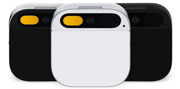 Nositeľné zariadenie s umelou inteligenciou Humane Ai Pin. Nositeľné zariadenie s umelou inteligenciou Humane Ai Pin.