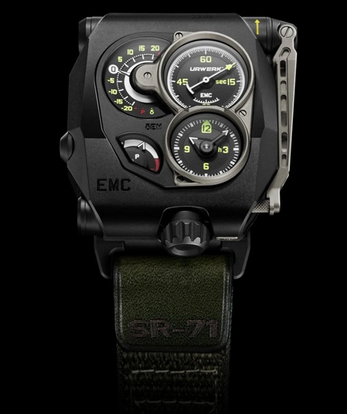 Striktne limitovaná edícia hodiniek Urwerk EMC SR-71.