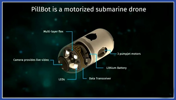 Motorizovaná robotická pilulka PillBot pre uľahčenie endoskopického vyšetrenia tráviaceho traktu.