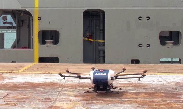 Autonómny donáškový dron Airbus Skyways.