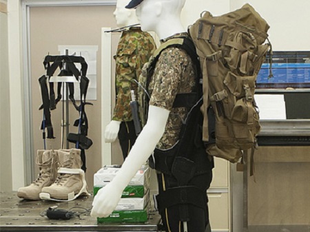 Austrália, Ministerstvo obrany, vývoj, exoskeleton, Bowdenove lano, oceľové lano, váha, batoh, odľahčenie, prenos zaťaženia, prenos váhy, armáda, vojak, technológie, novinky