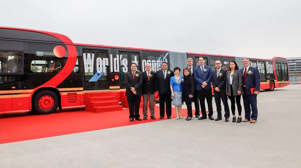 Plne elektrický autobus K12A bol oficiálne predstavený v sídle spoločnosti BYD v Shenzhene.