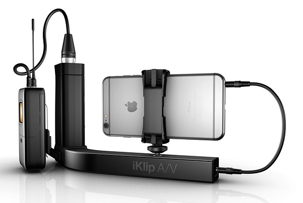držiak, iKlip A/V, smartfón, video, nakrúcanie, vysielanie, audio, zvuk, TRRS, vstup, CTIA/AHJ, technológie, novinky, inovácie, technologické novinky, recenzie, prvé dojmy