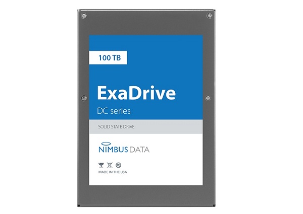 Spoločnosť Nimbus Data odhalila nový 3,5 palcový SSD disk ExaDrive DC100 s masívnou kapacitou 100 TB.